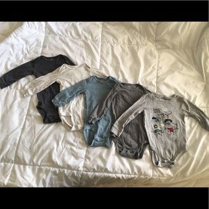 Boys Carter's 12 Months Long Sleeve Onesie Lot
